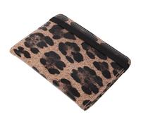 HAKIDZEL Porta Passaporto in Pu con Stampa Leopardo, Custodia Leggera e Multi-scomparti Rfid per Viaggio, Organizer Documenti Facile da Trasportare per Uomini e Donne