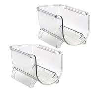 HAKIDZEL Portabottiglie da Banco Impilabili in Plastica Trasparente 2 Pezzi, Organizer per Bottiglie di Vino e Contenitore Conservazione Vino, Supporto Pratico per Casa, Bar e Ristorante