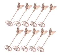 HAKIDZEL Portacarte da Tavolo Farfalle in Metallo 10 Pezzi Presa Stabile per Ufficio e Banchetti, Clip Portafoto e Segnaposto Elegante e Funzionale