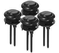 HAKIDZEL Pulsante per Scarico Wc Doppio Rettangolare 4 Pezzi in Abs per Risparmio Idrico Installazione Facile Adatto a Bagni Pubblici e Domestici