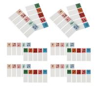 HAKIDZEL Reading Notes Tabs, Segnapagina Adesivi, PET Trasparente, Note Musicali, Scrivibili e Riposizionabili, 20 Set, per Studiare e Segnare Pagine