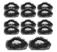 HAKIDZEL Retine per Chioma Chignon Nero 20 Pezzi, Accessori Classici per Mantenere Bun in Posizione, per Infermieri e Bancari