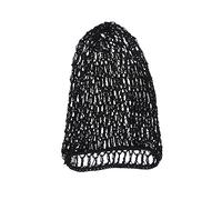 HAKIDZEL Retine Per Chioma Da Donna in Rayon, Fascia Elastica Nera Traspirante Per Dormire, Rete Uncinetto Comoda, Uso Per Acconciature e Rievocazioni Storiche, Confezione Singola
