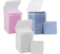 HAKIDZEL Salviette in Cotone per Pulizia Colla Ciglia nel Flacone 3 Confezioni da 200 Pezzi per Rimozione Rapida Residui in Saloni di Bellezza