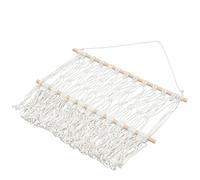 HAKIDZEL Scaffale a Parete per Cameretta, Intrecciato a Mano in Cotone | Beige, Design Semplice ed Elegante, per Magazzino di Oggetti Vari e Riviste in Casa