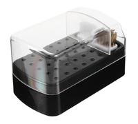 HAKIDZEL Scatola Detergente Per Punte Da Trapano Per Unghie Valigetta Per Attrezzi Per La Pulizia Delle Unghie Spazzola Per Pulire La Portapunte Per Trapatar Plastica Poroso Porta Punte