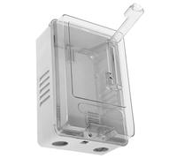 HAKIDZEL Scatola Elettrica Stagna in Plastica Abs Argento Resistente e Durevole per Distribuzione Energia Esterna, Custodia di Protezione Robusta per Uso Domestico e Industriale