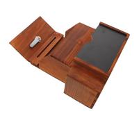 HAKIDZEL Scatola Suggerimenti in Legno, Stile Vintage, Ufficio | Cassetta Raccolta per Moduli e Donazioni, Colore Caffè, Uso da Tavolo o Parete, con Chiave