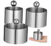 HAKIDZEL Set 1 Pezzo Stampi Rotondi per Piatti Freddi in Acciaio Inossidabile Pressa, Utensile da Cucina per Dessert e Polpette, per Uso in Cucina