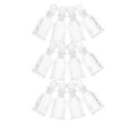 HAKIDZEL Set 12 Pezzi Bottiglie d'Acqua Benedetta da 50ml in Vetro con Design a Croce, Ricaricabili e Portatili, per Battesimi e Preghiere in Viaggio