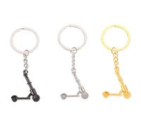 HAKIDZEL Set 3 Pezzi Portachiavi Creativi per Micro Monopattino in Lega di Zinco Design Vivace e Gancio Resistente per Decorare Borse e Interni Auto