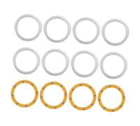 HAKIDZEL Set da 4 Pezzi di Guarnizioni per Manico Trapano Unghie in Ferro Argento, Compatibilità e Assorbimento Scosse per Manicure Professionale Continua