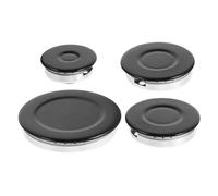 HAKIDZEL Set di Tappi per Bruciatori a Gas, Coperture in Alluminio e Ferro per Piano Cottura Elettrico Portatile, Accessori per Fornelli a Gas Accensione Rapida e Sicurezza Affidabile, 4