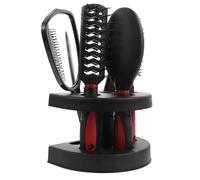 HAKIDZEL Set Pettini Pettini per Parrucchieri per Chioma Specchio Rosso in Plastica che Rimuovono i Nodi e Aderiscono al Capelluto, per Uso Domestico e Saloni