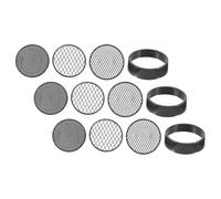 HAKIDZEL Setaccio Facile Manuale da Terreno per Plastica e Giardinaggio Nero , Leggero da Pulire , 9 Pezzi , per Filtrare Terra e Sassi nel Giardino