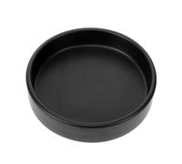 HAKIDZEL Sottovaso Ceramica Rotondo Nero, 1 Pezzo, Base per Vaso | Uso Indoor e Outdoor, Finitura Curata, Struttura che Non Si Deforma Facilmente