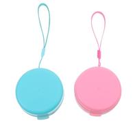 HAKIDZEL Spazzola in Silicone per Shampoo e Massaggio Corpo 2 Pezzi, Scrubber Esfoliante Morbido Cordino Sospeso e Contenitore Sapone, Accessorio da Doccia Multifunzione per Pelle Delicata