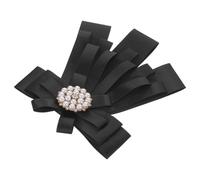 HAKIDZEL Spilla Fiocco Elegante per Donna Nero, Facile da Fissare e Confortevole, per Hotel e Ristoranti come Accessorio Moda Raffinato