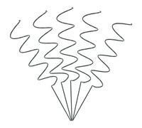 HAKIDZEL Spiral Plant Climbing Frame in Ferro Verde 5 Pezzi, Twist Garden Stakes per Piante Rampicanti e Fiori, per Giardino, aggiunge organizzazione al supporto delle piante