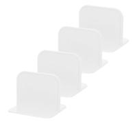 HAKIDZEL Stabilizzatore per Recinto Gioco 4 Pezzi in Plastica Bianca Antiscivolo per Fissaggio Sicuro e Rinforzo del Box Giochi Sul Pavimento
