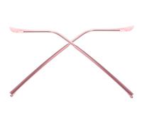 HAKIDZEL Stecchette Occhiali di Ricambio in Metallo e Resina Rosa, Coppia | Occhiali e Occhiali da Sole, Aiuta a Ridurre Sfregamenti, Mantiene la Montatura Stabile e Confortevole