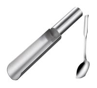 HAKIDZEL Strumento fare Polpette in Acciaio Inox con Cucchiaio, Facile da Usare e Conservare, per Polpette di Carne e Pesce, Set Completo per Cucina Professionale