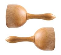 HAKIDZEL Strumento per Massaggio Coppette in Legno 2 Pezzi per Aspirazione Forte e Scraping, per Uso Personale e Professionale