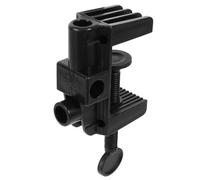 HAKIDZEL Supporto per Telefono Morsetto Abs Nero Modello M2, Base Stabile e Affidabile Spaziatura 5,5 Cm, Design Moderno per Visione Video e Ambienti Vari