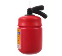 HAKIDZEL Tazza da Caffè in Ceramica a Forma di Estintore 400ml con Cannuccia e Coperchio, Resistente al Calore e Facile da Pulire, per Feste dei Vigili del Fuoco e Uso Domestico