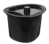 HAKIDZEL Vasino Portatile Ergonomico da Notte 5L Coperchio per Anziani Disabili Uso Domestico e Ospedaliero in Plastica Sigillante