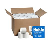 Hakle KLASSISCH Toilettenpapier - 80 Rollen, Die Sanfte Reinigung und Pflege für Wohlbefinden