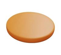Haklein Cuscino rotondo per sedia da pranzo in pelle PU, con memory foam, antiscivolo, morbido, per finestra, tatami, sgabello, per soggiorno, patio, giardino (diametro 30 cm, arancione)