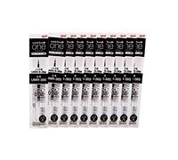 Hako UMR38S.24 - Ricariche per penna a sfera con gel Uni-Ball One, 0,38, colore: nero, 10 pezzi