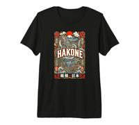 Hakone Mountain Lake Giappone Monte Fuji Souvenir Giapponese Maglietta Premium