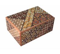 Hakone Yosegi 14 Steps Gimmick Japanese Puzzle Box Scatola Segreta in Legno d...