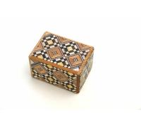 Hakone Yosegi 4 Steps Gimmick Japanese Puzzle Box Scatola Segreta in Legno da...