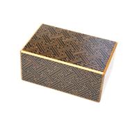 Hakone Yosegi Zaiku Secret Box 21 Steps Gimmick Karakuri Box Black Saaya Japan