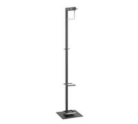 HAKU Appendiabiti cromo, nero, metallo - Dim. L 35 cm x A 175 cm x P 41 cm, Stile Moderno