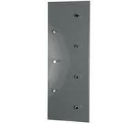 HAKU Möbel Appendiabiti da Parete Cromo, Grigio, MDF, Metallo - Dim. L 80 cm x A 30 cm x P 6 cm, Stile Moderno