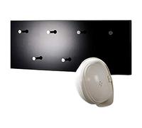 HAKU Möbel Appendiabiti da parete cromo, nero, MDF, metallo - Dim. L 80 cm x A 30 cm x P 6 cm, Stile Moderno