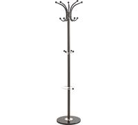 HAKU Appendiabiti da terra marrone, cromo, Marmo, Metallo Appendiabiti per giacche - Dim. A 171 cm x Ø 39 cm, Stile Moderno
