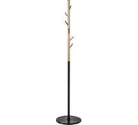 HAKU Appendiabiti oro, nero, Marmo, legno massiccio, metallo - Dim. A 173 cm x Ø 37 cm, Stile Moderno