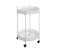 HAKU Carrello di servizio bianco, metallo - Dim. A 74 cm x Ø 45 cm, Stile Mobili Costieri