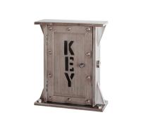 HAKU Cassetta portachiavi antracite, metallo - Dim. L 26 cm x A 32 cm x P 10 cm, Stile Industriale