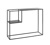 HAKU Consolle nero, metallo - Dim. L 100 cm x A 80 cm x P 30 cm, Stile Moderno