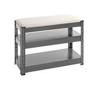 HAKU Möbel, antracite, grigio, pelle sintetica, metallo - dimensioni: L 60 x A 47 x P 28 cm, stile: moderno