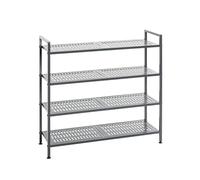 HAKU Möbel Scarpiera antracite, metallo - Dimensioni: larghezza 73 x altezza 72 x profondità 25 cm, stile moderno