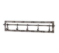 HAKU Möbel Appendiabiti antracite, metallo - Dim. L 73 cm x A 15 cm x P 8 cm, Stile Industriale