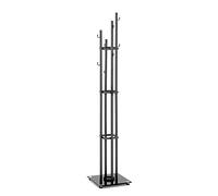 HAKU Möbel Appendiabiti antracite, nero, Metallo, vetro di sicurezza 8 mm - Dim. L 35 cm x A 183 cm x P 35 cm, Stile Moderno