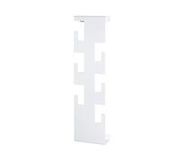 HAKU Möbel Appendiabiti da parete bianco, Acciaio - Dim. L 15 cm x A 60 cm x P 8 cm, Stile Moderno
